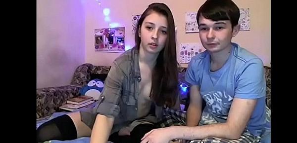  Hot college couple 1st cam show - more on teenmilfcams.com